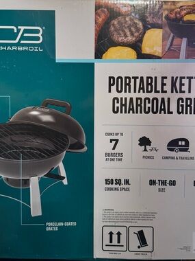 Target Black Charcoal Portable Kettle Grill